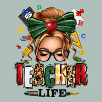 Teacher Life Blonde Caucassian Messy Bun Heavyweight Hoodie | Teevron