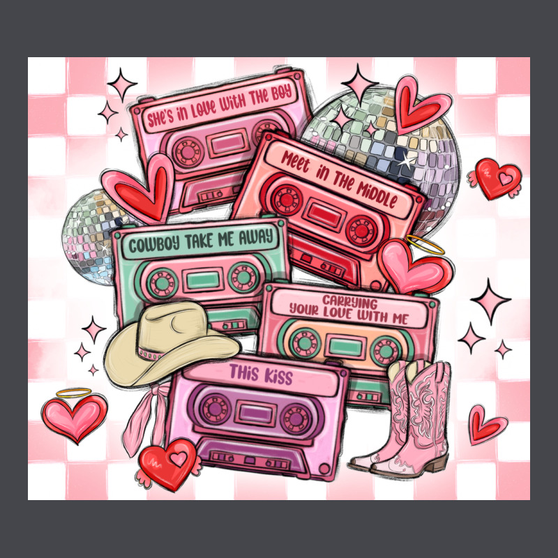 Valentine's Day Cassette Tapes Long Sleeve Tee by MaliasSmallBusiness | Teevron
