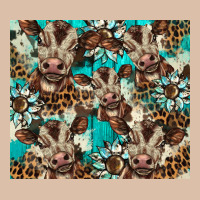 Western Cowhide Sunflower Baby Cow Urban Heavy Tee | Teevron