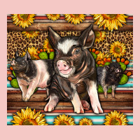 Western Cute Hampshire Pigs Urban Heavy Tee | Teevron