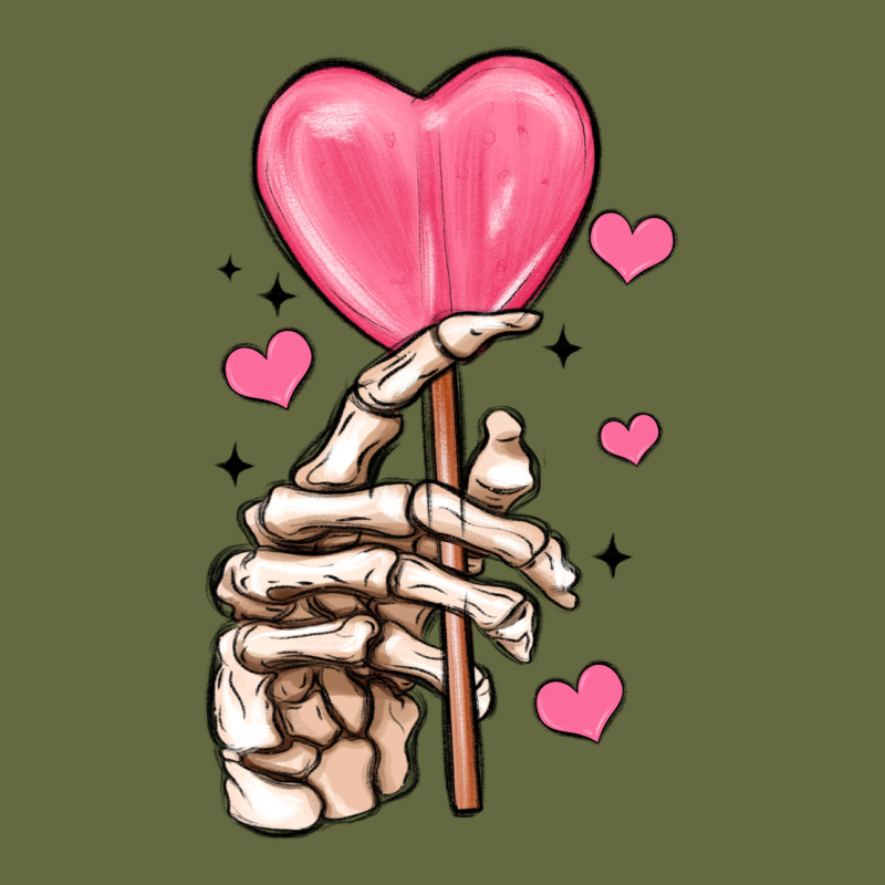 Skeleton Hand With Sugar Valentines Day Long Sleeve Tee by MaliasSmallBusiness | Teevron