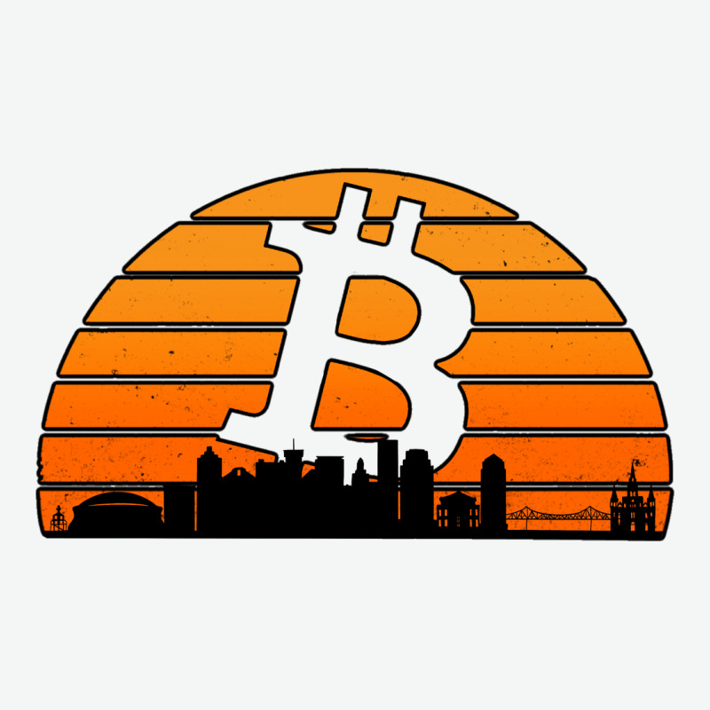 Bitcoin New Orleans Retro Sunset Urban Heavy Tee by Jasminsmagicworld | Teevron