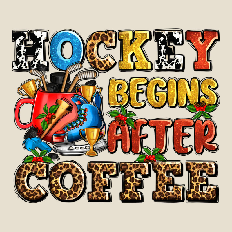 Hockey Begins After Coffee Ado Urban Heavy Tee by AdoDesignShop | Teevron