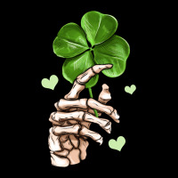 Skeleton Hand With Shamrock St Patrick S Day Long Sleeve Tee | Teevron