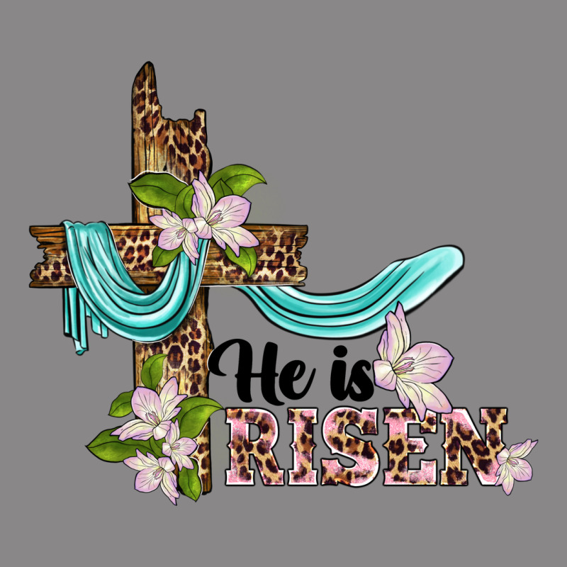 He Is Risen Cross Vintage Tee by BarkalooDesign | Teevron