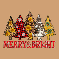 Merry And Bright Leopard Christmas Trees Vintage Tee | Teevron