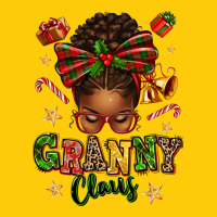 Granny Claus Afro Messy Bun Premium Hoodie | Teevron