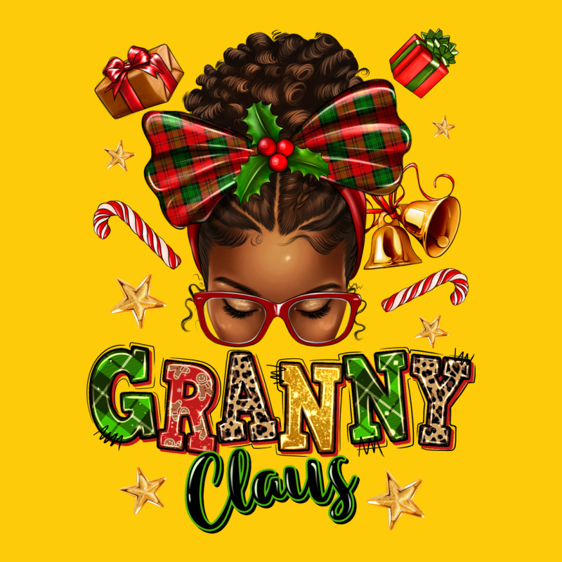 Granny Claus Afro Messy Bun Premium Hoodie by texasbilliewilder | Teevron