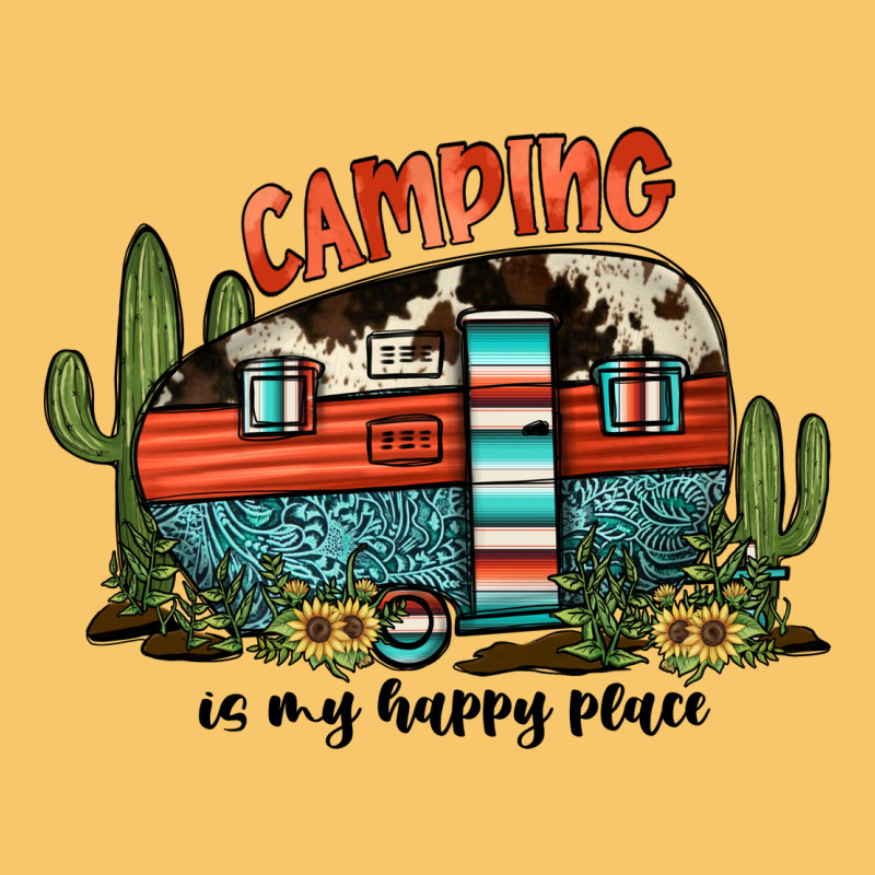 Camping Is My Happy Place Vintage Hoodie by JahusDesignShop | Teevron