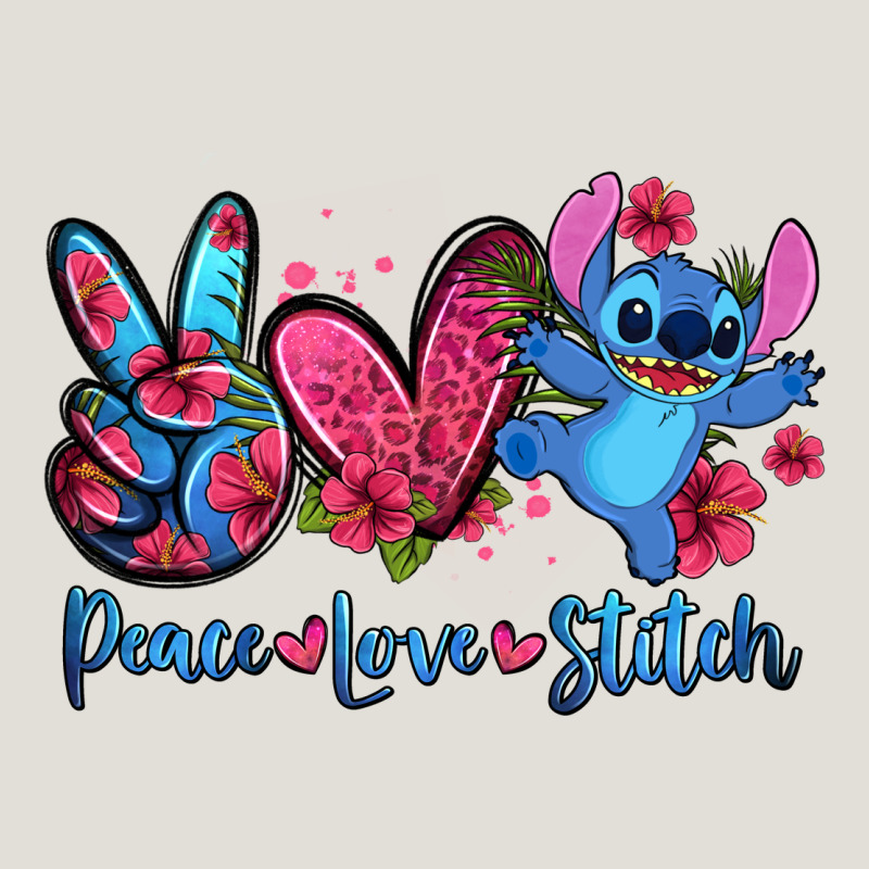 Peace Love Stitch Heavy Core Tee by Zillion Design Studio | Teevron