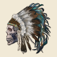 Skull With Indian Headdress Ladies Tee | Teevron