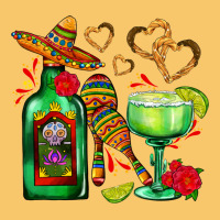 Mexican Tequila Margarita And Maracas Vintage Hoodie | Teevron
