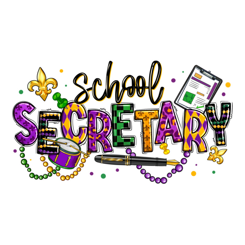 Mardi Gras School Secretary Heavyweight Hoodie by texasbilliewilder | Teevron
