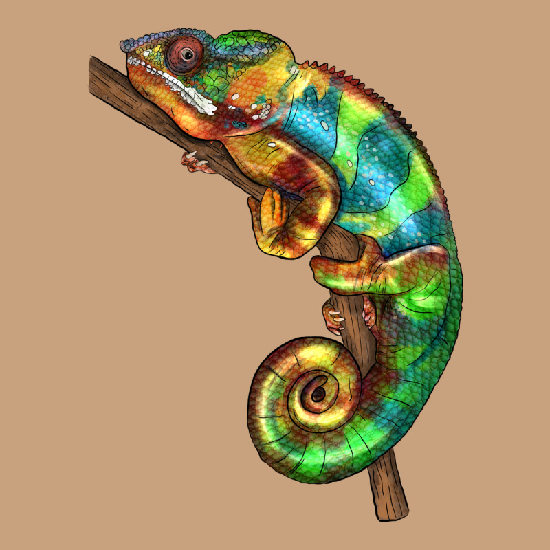 Chameleon Lizard Illustrations Vintage Tee by LillyAllenDesigns | Teevron