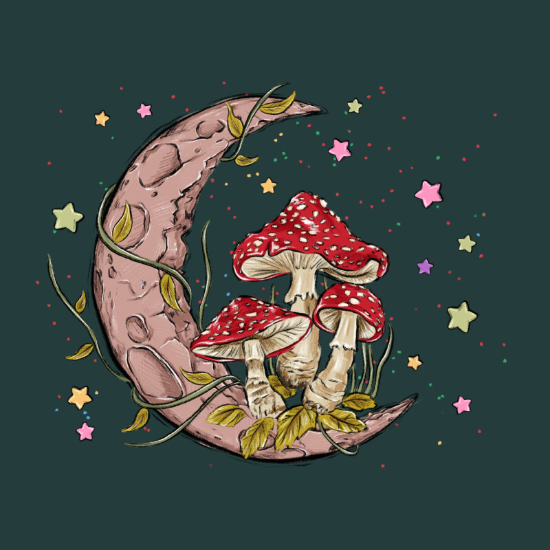Moon And Mushrooms Classic Tee by MaliasSmallBusiness | Teevron