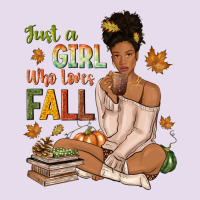 Just A Girl Who Loves Fall Afro Woman Premium Hoodie | Teevron