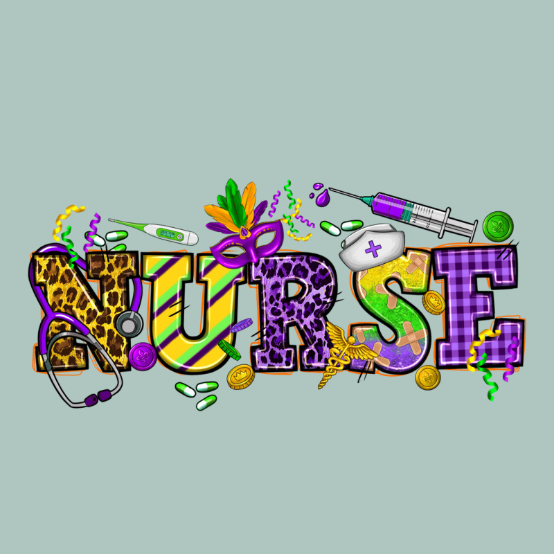 Mardi Gras Day Nurse Premium Sweatshirt by NancyCooperArtShop | Teevron