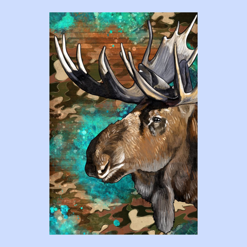 Western Camo Moose Urban Heavy Tee by LillyAllenDesigns | Teevron