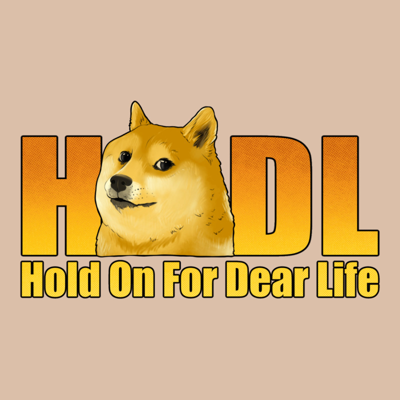 Hodl Hold On For Dear Life Dogecoin Urban Heavy Tee by Jasminsmagicworld | Teevron