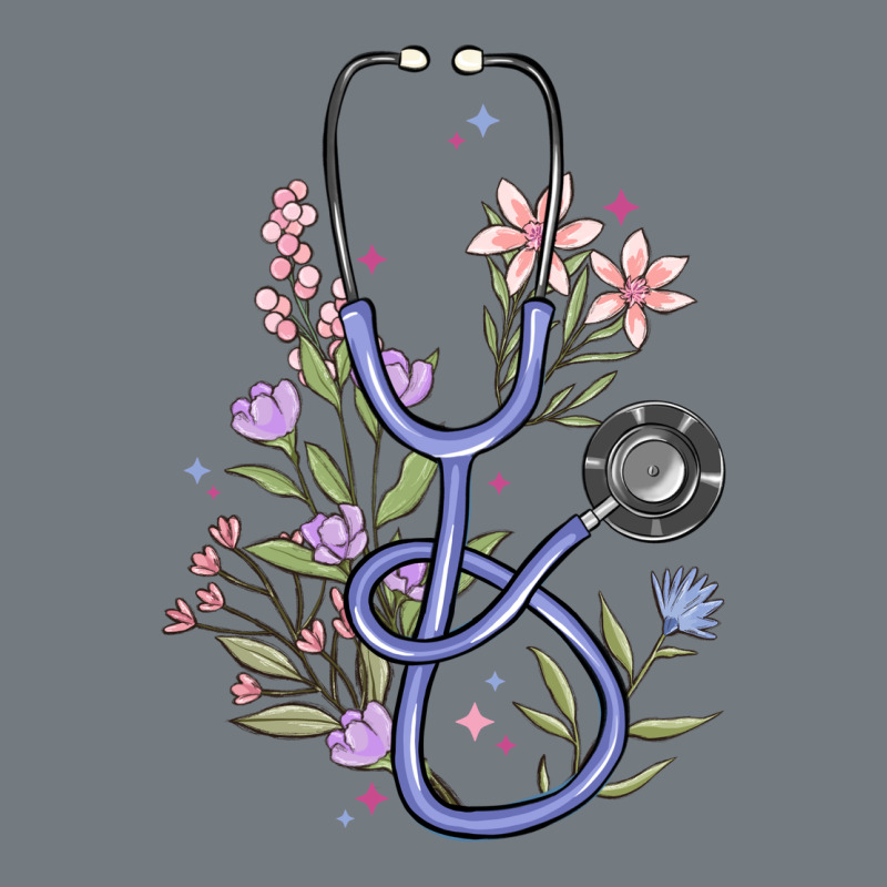 Floral Stethoscope Heavyweight Sweatshirt by MaliasSmallBusiness | Teevron
