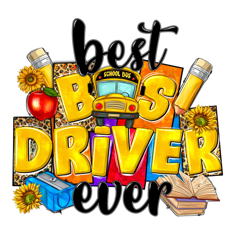 Best Bus Driver Ever Heavyweight Hoodie by NancyCooperArtShop | Teevron