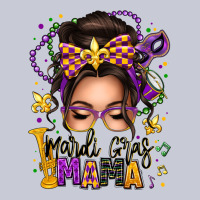 Mardi Gras Mama Messy Bun Heavyweight Hoodie | Teevron