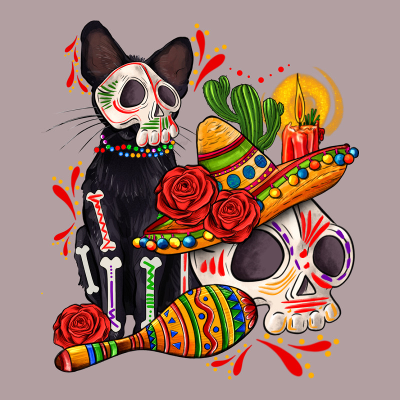 Mexican Dead Day With Skeleton Cat Vintage Hoodie by AdoDesignShop | Teevron