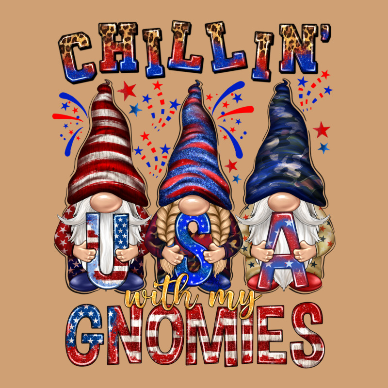 Chilling With My Gnomies With Usa Vintage Tee by NancyCooperArtShop | Teevron