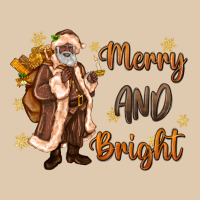 Merry And Bright Black Santa Heavyweight Sweatshirt | Teevron