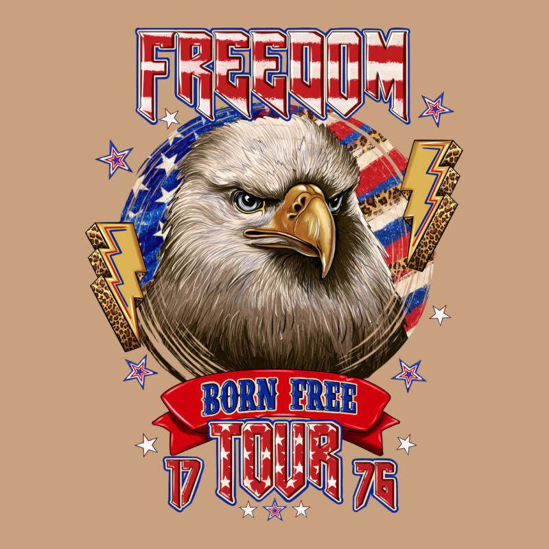 Freedom Born Free Tour 1776 Vintage Tee by NancyCooperArtShop | Teevron