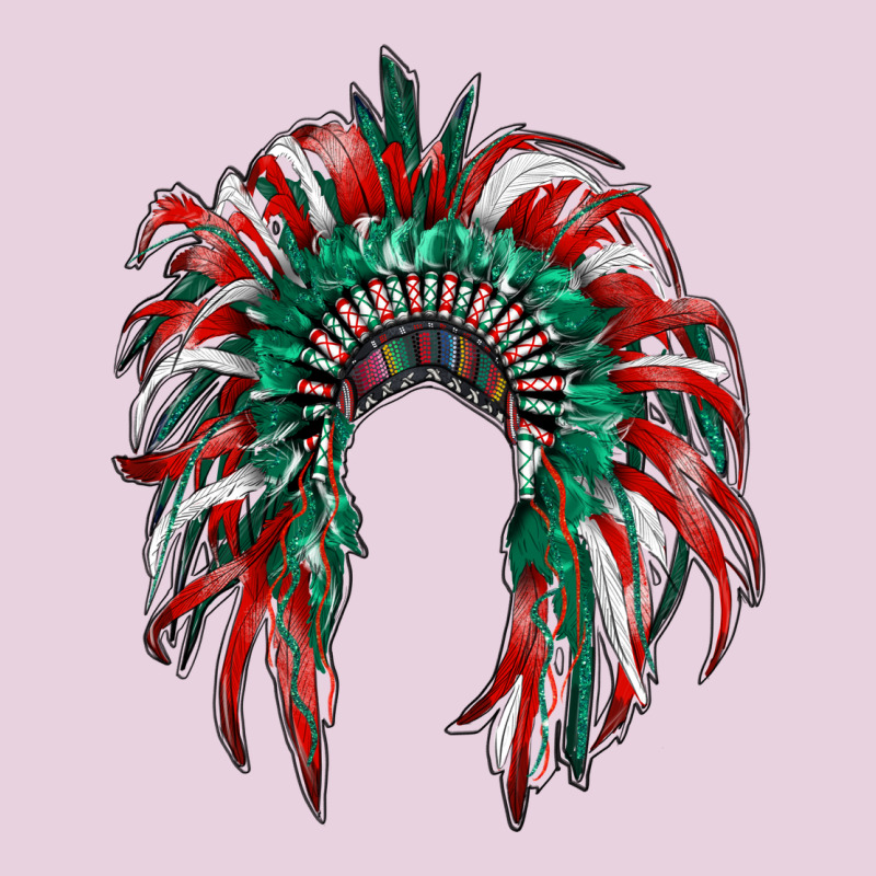 Mexican Flag Indian Headdress Ladies Tee by RanaPortraitStore | Teevron