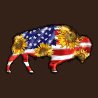 Bison Amerıcan Flag Heavy Core Tee | Teevron