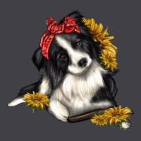 Border Collie With Bandanna Heavyweight Hoodie | Teevron