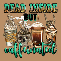Dead Inside But Caffeinated Skeleton Coffee Cups Vintage Hoodie | Teevron