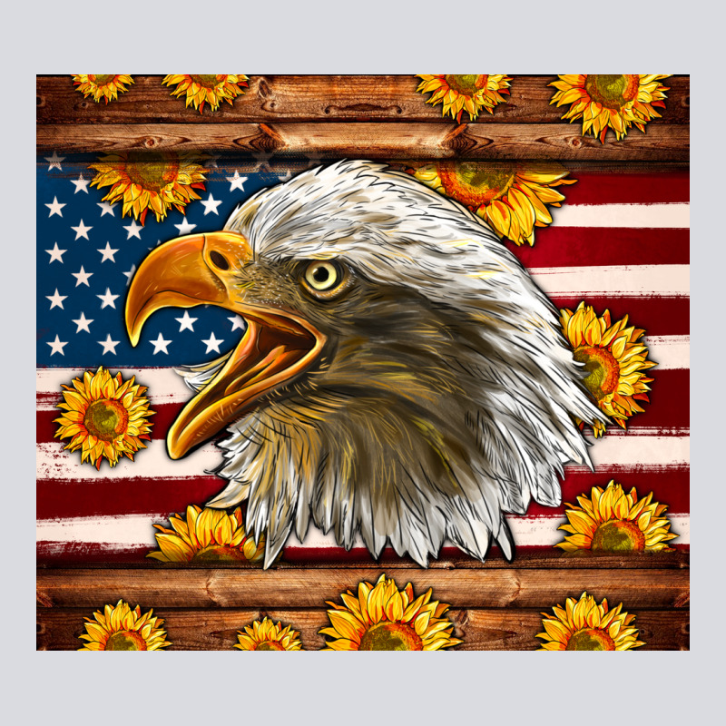 American Flag Eagle Tumbler Zipper Hoodie by LillyAllenDesigns | Teevron