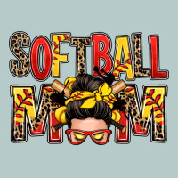 Softball Mom Messy Bun Heavy Core Tee | Teevron