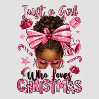 Just A Girl Who Loves Pink Christmas Afro Messy Bu Premium Hoodie | Teevron