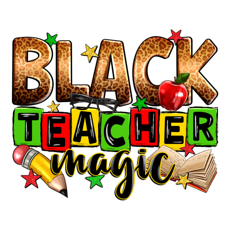 Black Teacher Magic Ladies Tee by Zillion Design Studio | Teevron