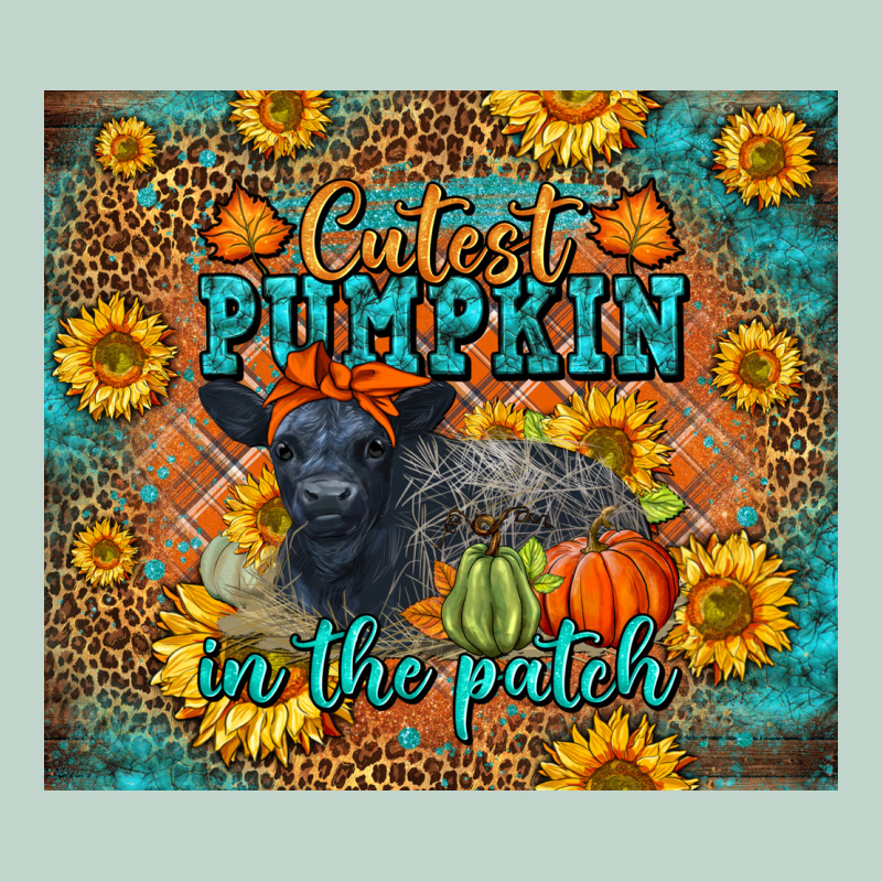 Fall Cutest Pumpkin In The Patch Cute Cow Tumbler Zipper Hoodie by LillyAllenDesigns | Teevron