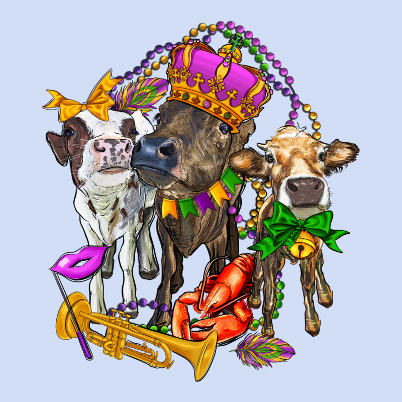 Little Cows And Mardi Gras Party Olivia Urban Hoodie by OliviaCreatesArt | Teevron