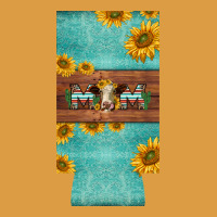 Mom Hereford Cattle Sunflowers On Tooled Leather Slim Can Cooler Urban Heavy Tee | Teevron