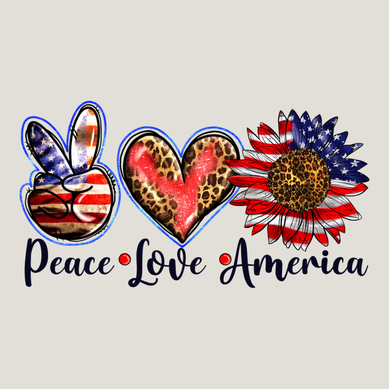 Peace Love America Heavy Core Tee by BarkalooDesign | Teevron