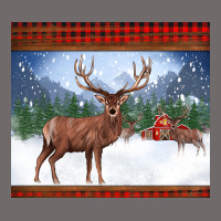 Christmas Reindeer Red Barn Country Farm Christmas Urban Heavy Tee | Teevron