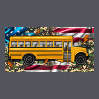 School Bus Camouflage American Flag License Plate Vintage Hoodie | Teevron