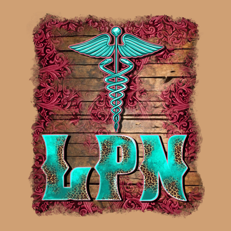 Licensed Practical Nurse Medical Symbol  Background Vintage Tee by BarkalooDesign | Teevron