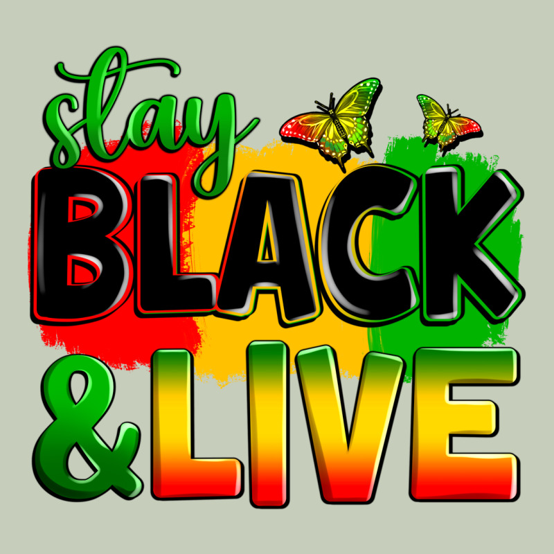 Stay Black And Live Ladies Tee by Zillion Design Studio | Teevron
