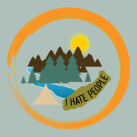 I Hate People Camping Hiking Heavyweight Hoodie | Teevron