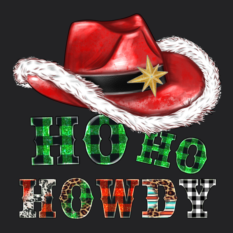 Ho Ho Howdy Christmas Hat Vintage Tee by AdoDesignShop | Teevron