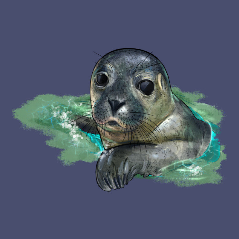 Sea Seal Face Illustrations Vintage Tee by LillyAllenDesigns | Teevron