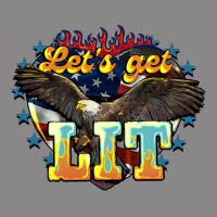 Lets Get Lit America Eagle Vintage Tee | Teevron